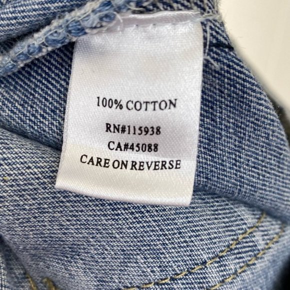 Princess Polly Light wash High Rise Tapered Leg Jeans Stretch Waist Size 8 - Picture 6 of 15